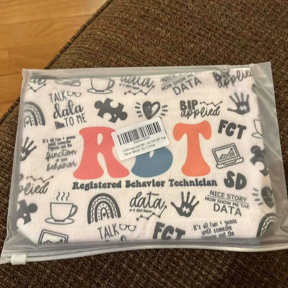 GJTIM women’s RBT Registered Behavior Technician Graphic Makeup Bag